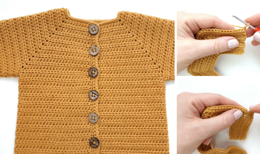 How to Crochet a Baby Cardigan