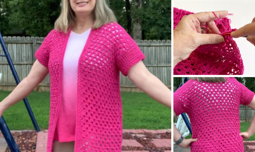 Granny Stitch Crochet Cardigan: A Beginner-Friendly Guide for All Sizes