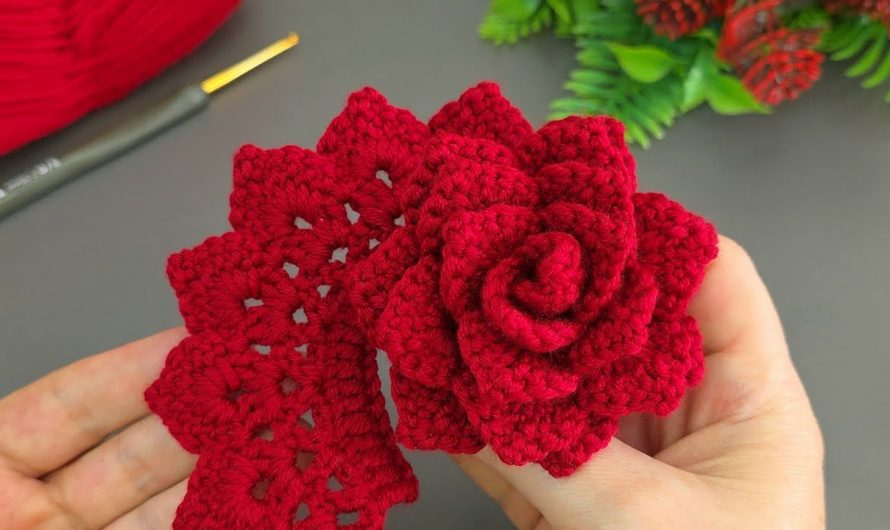 How to Crochet a Rose Step by Step