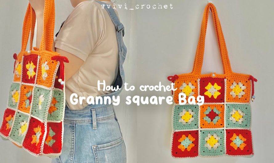 How To Crochet Granny Square Tote Bag