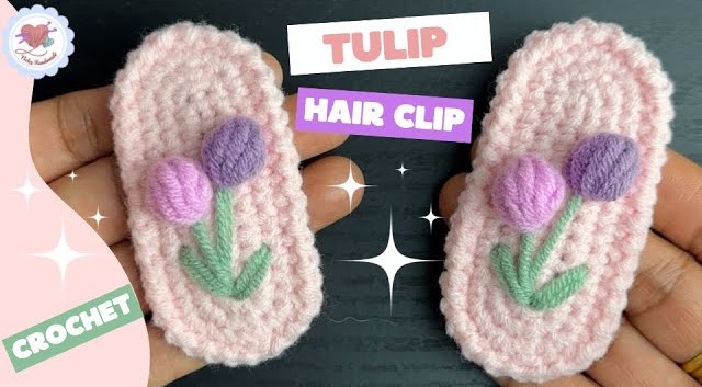 Crochet Tulip Hair Clips: A Delicate Fusion of Craft and Style