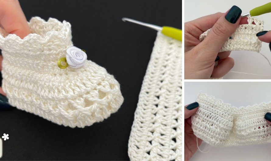 The Cross-Stitch Baby Booties: A Simple Crochet Pattern for Newborns