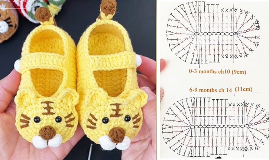 How to Crochet Baby Shoes with a Cute Tiger Design: A Step-by-Step Guide