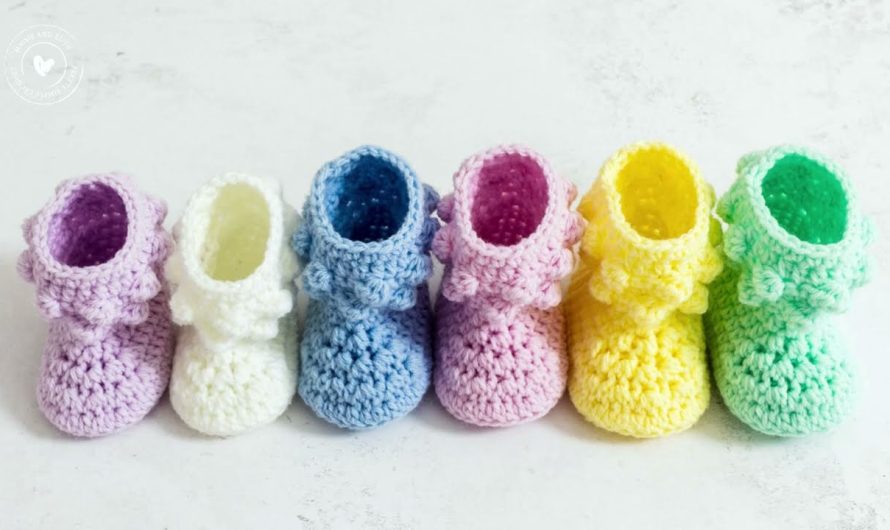 How to Make Crochet Cute and Easy Baby Booties