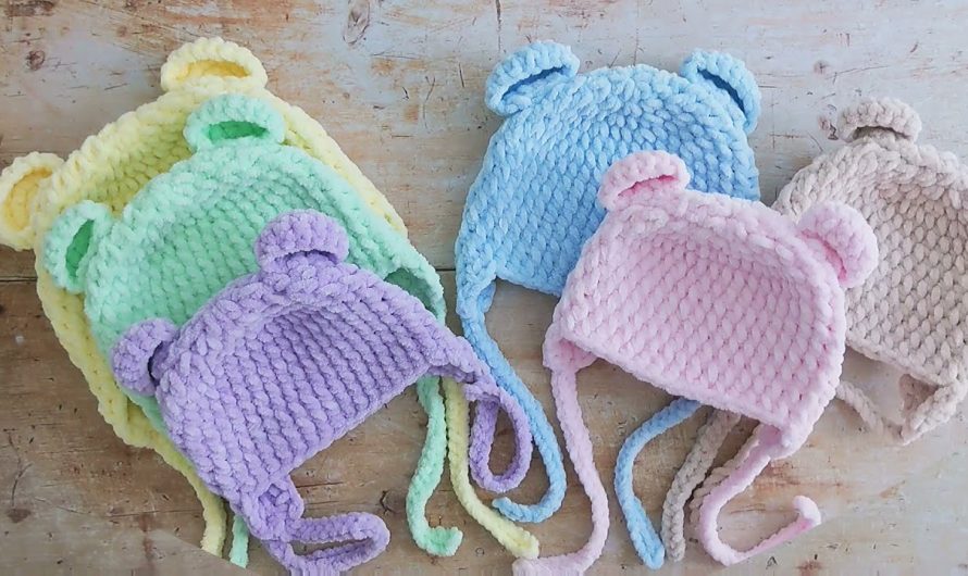 How to Make an EASY Crochet Baby Hat with Ears (Beginner Friendly!)