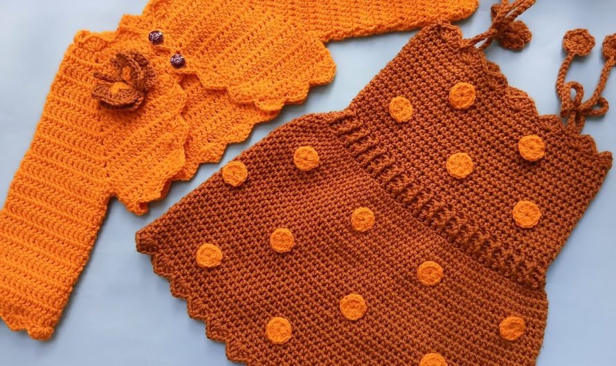 How to Make a Crochet Baby Girl’s Dress with Short Bolero – A Beginner-Friendly Guide