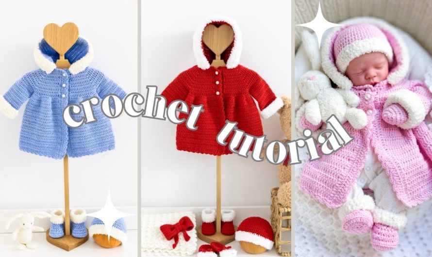How to Make an EASY Crochet Baby Coat with Hood (Step-by-Step Guide)