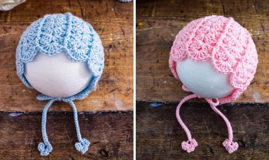 How to Make an Easy Crochet Baby Bonnet
