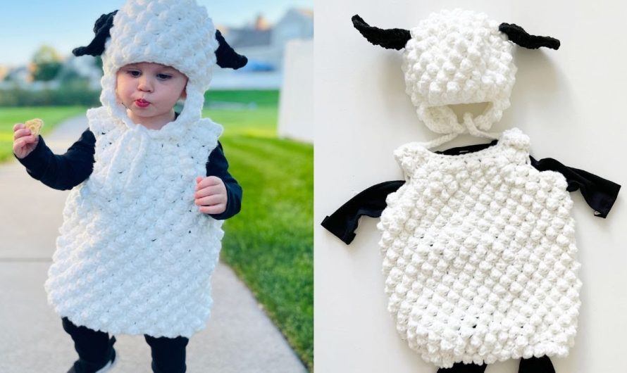 How to Make a Crochet Baby Sheep Costume