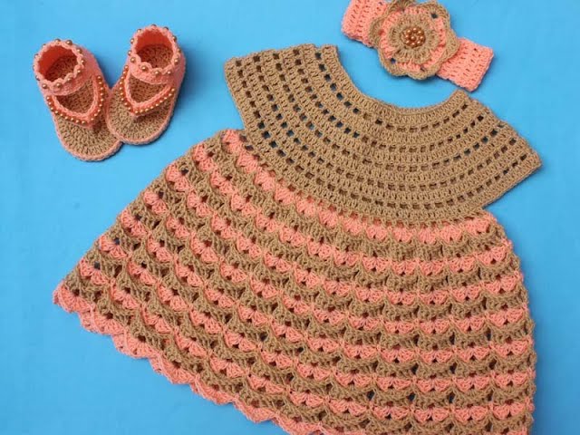 How to Make a Beautiful Crochet Baby Frock – New & Stylish Design (Step-by-Step Guide)