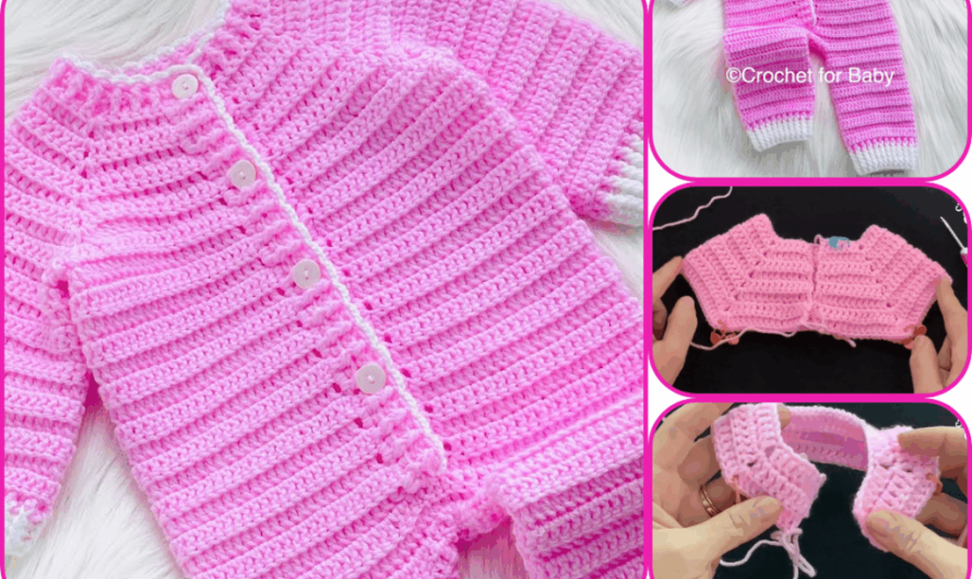 How to Make a Crochet Romper/Onesie for Baby – Beginner-Friendly (Ages 0–4 Years)