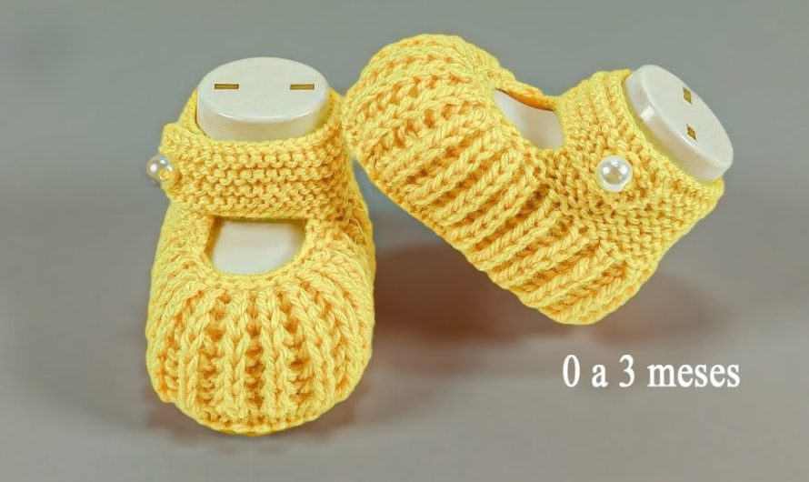 Knitting booties for babies (0 to 3 Months) – Easy and quick step by step