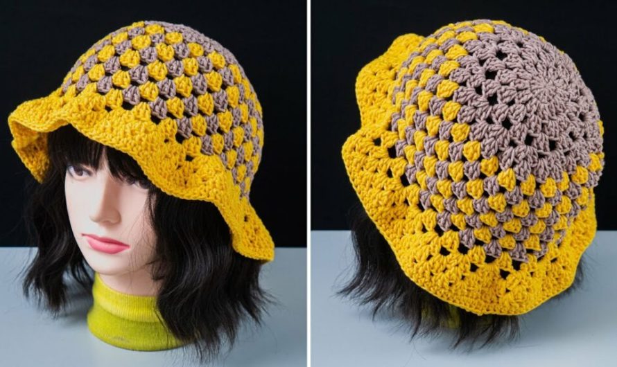 How to Make a Granny Square Summer Bucket Hat