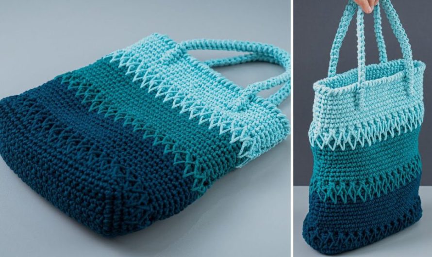 How to crochet a beautiful tote bag easy for beginners