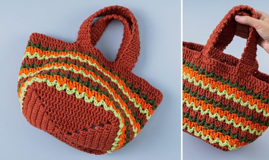 How to crochet a simple tote bag that can hold everything🧶