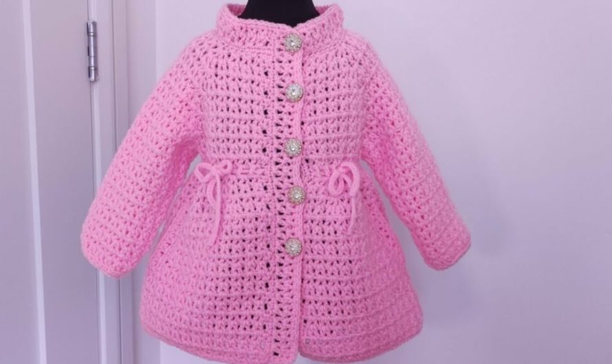 How to crochet ” Early Bloom” cardigan / coat for girls