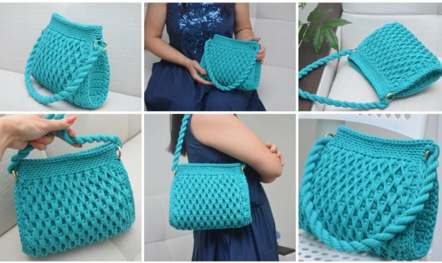 Crochet Honeycomb Stitch Bag: Video tutorial