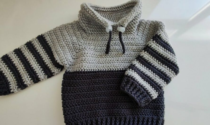 How to crochet a pullover for boys