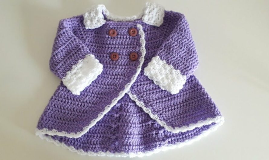 How to Crochet a Double-Breasted Baby Coat