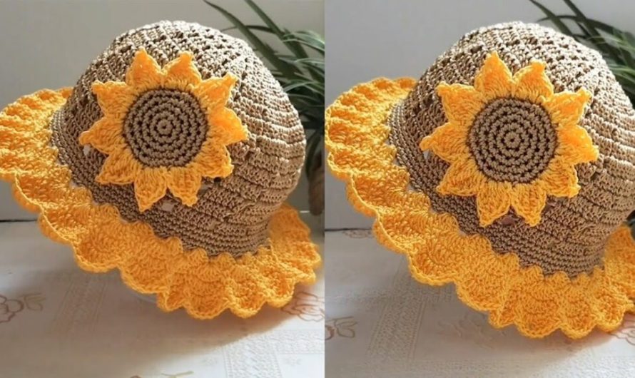 🌻 How to Make a Crochet Sunflower Hat – Complete Tutorial