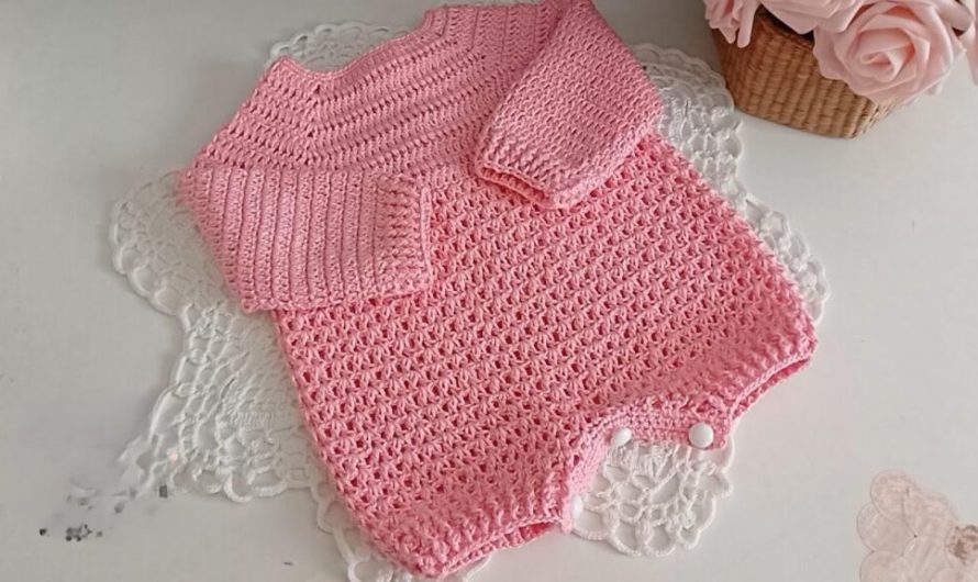 Adorable Crochet Baby Romper: Video tutorial
