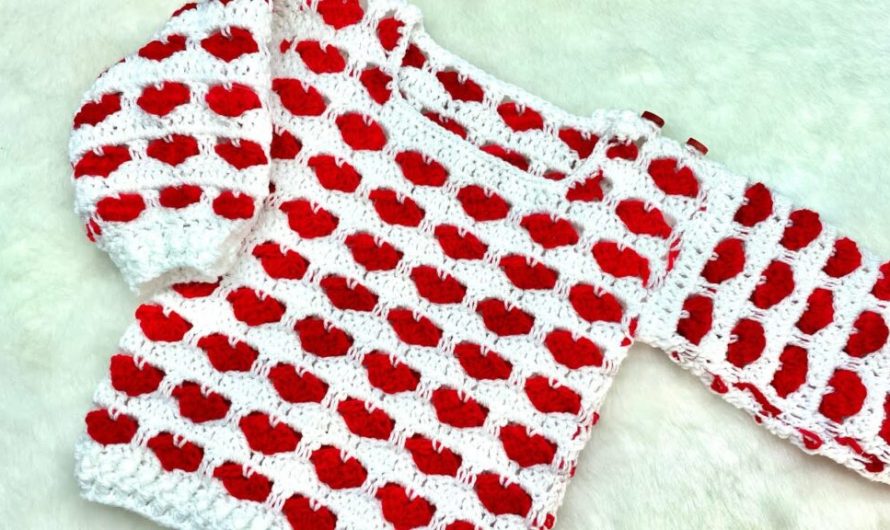 Crocheting the Perfect Valentine’s Day Heart Sweater