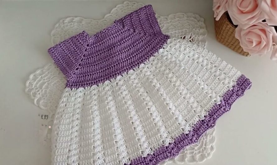 Lavender Dreams: Your Two-Tone Crochet Baby Skirt