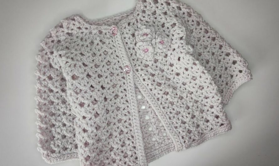 How to Crochet a Spring/Summer Lace Cardigan for Girls (Ages 1-5)