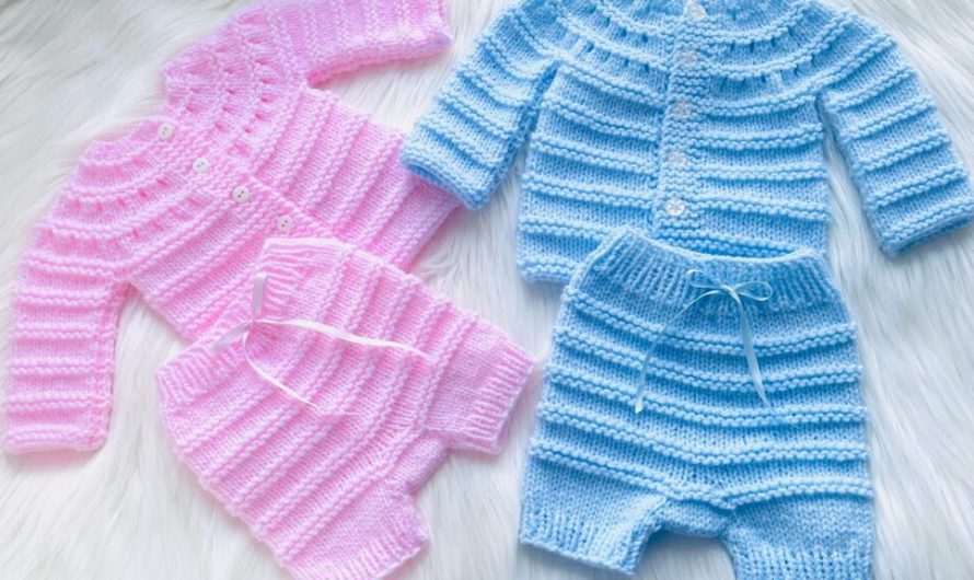 An Easy Knit Diaper Cover/Baby Shorts to Match Your Lily Cardigan