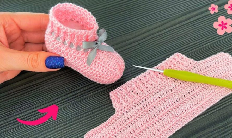 How to Crochet Baby Booty Shoes in Orange Color (Step-by-Step Detailed Guide)