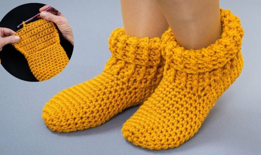 How to Make Crochet Slippers Quickly and Simply (For Beginners)