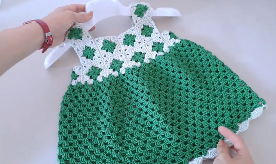 A Sweet Baby Dress Pattern with Motif Yoke