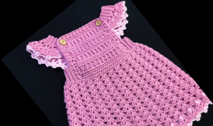 Easy crochet baby dress 0-18M