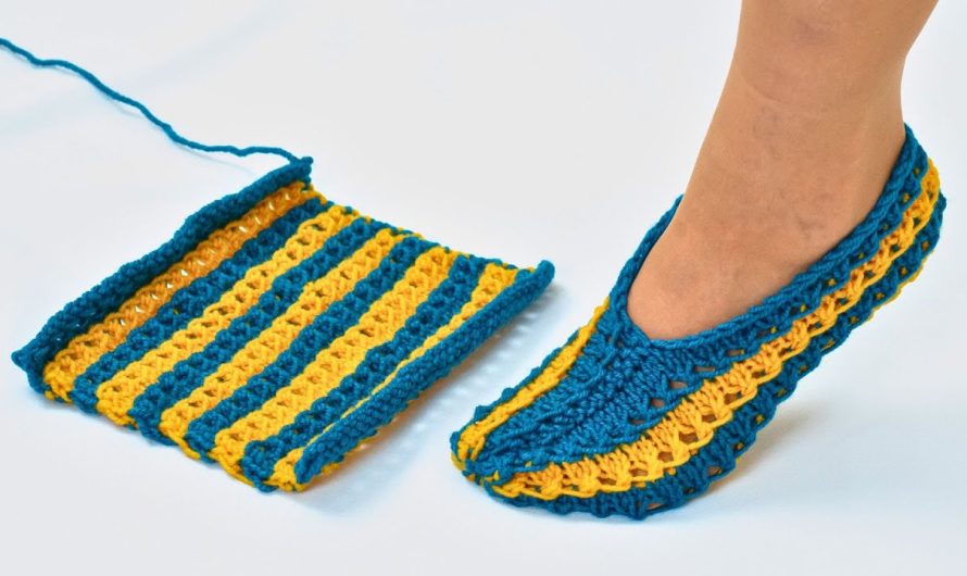 How to Make Easy Knitted Slippers from 2 Loops