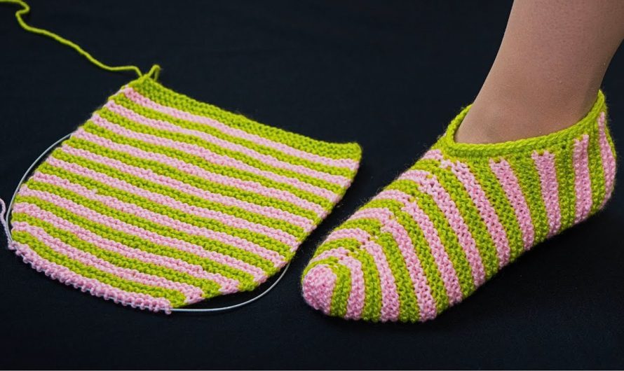 How to Make Simple Knitted Slippers