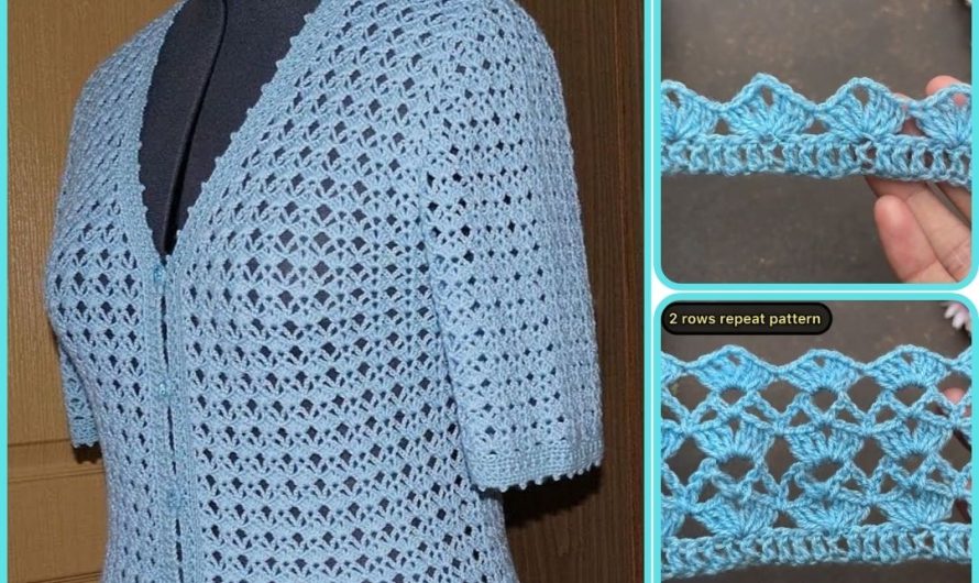 How to Make 💯😍 Crochet Women’s Sweater / Jacket / Top with a New Stitch Pattern