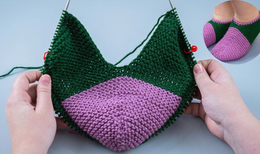 How to Make Simple Slippers Without a Seam on the Sole