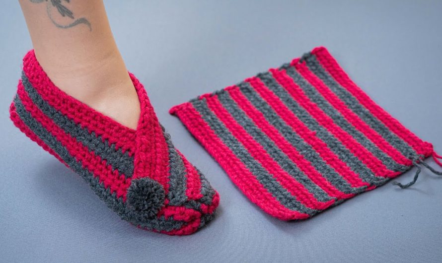 How to Make Crochet Slippers (Super Easy Beginner Method!)