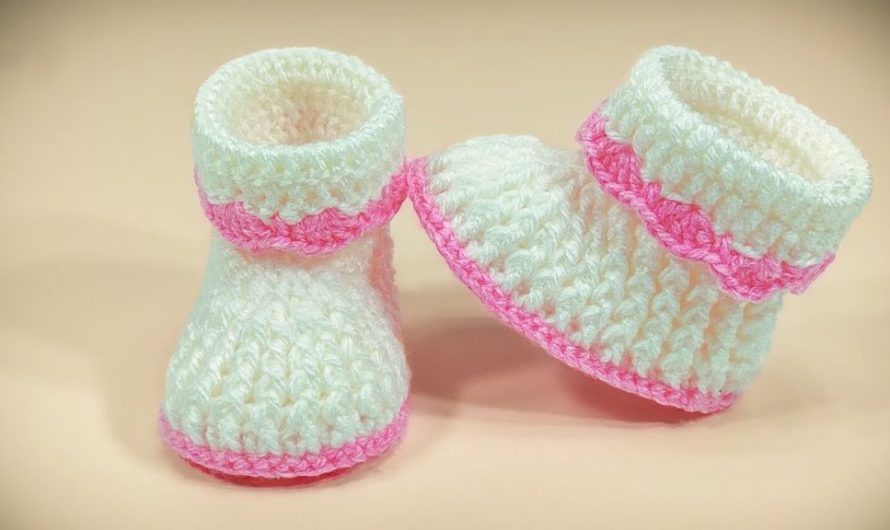 Sweet Crochet baby shoes from 3 to 6 months: A Detailed Pattern
