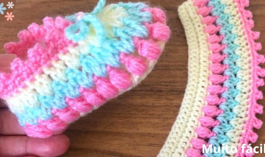 Easy and beautiful crochet baby shoes