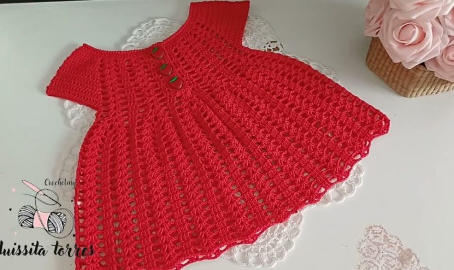 Crochet the Sweet Strawberry Baby Dress: Free Pattern
