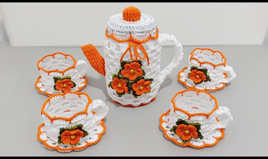 Quick and easy crochet kettle, step by step! crochet pot | kettle crochet | crochet teapot