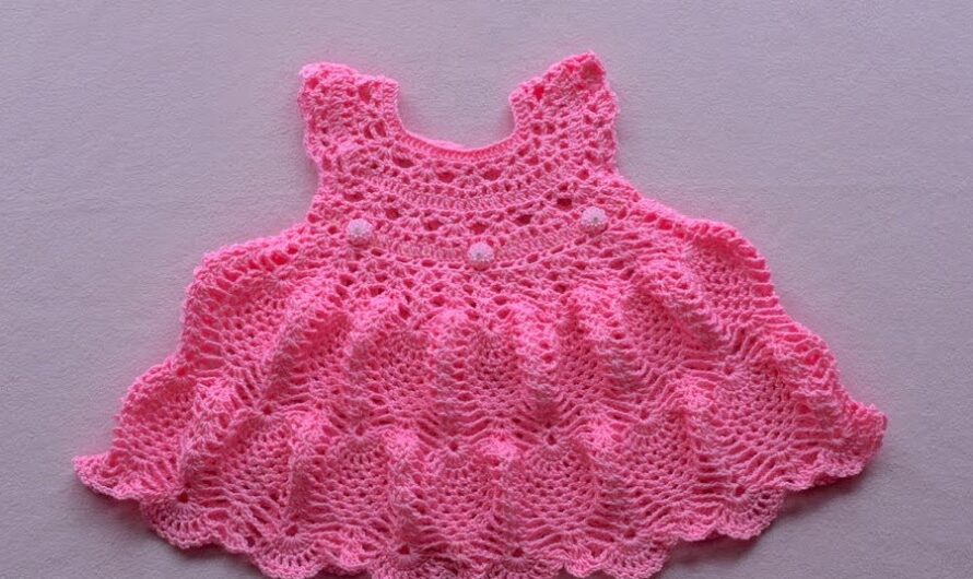 Sweet Crochet baby dress: Video tutorial