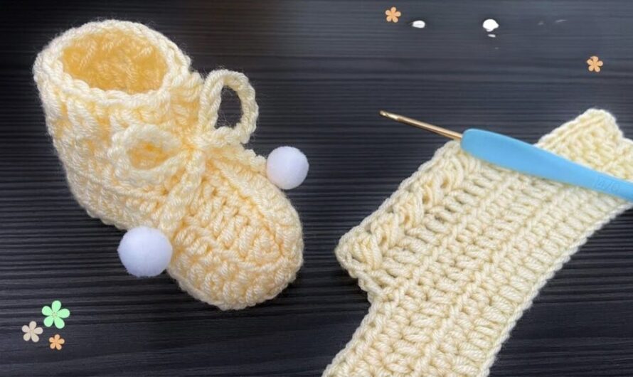 😍baby’s crochet shoe | Video tutorial