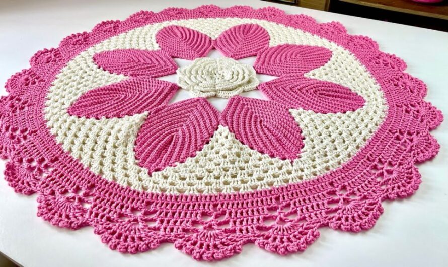 How to Crochet Daisy Rug | Video tutorial