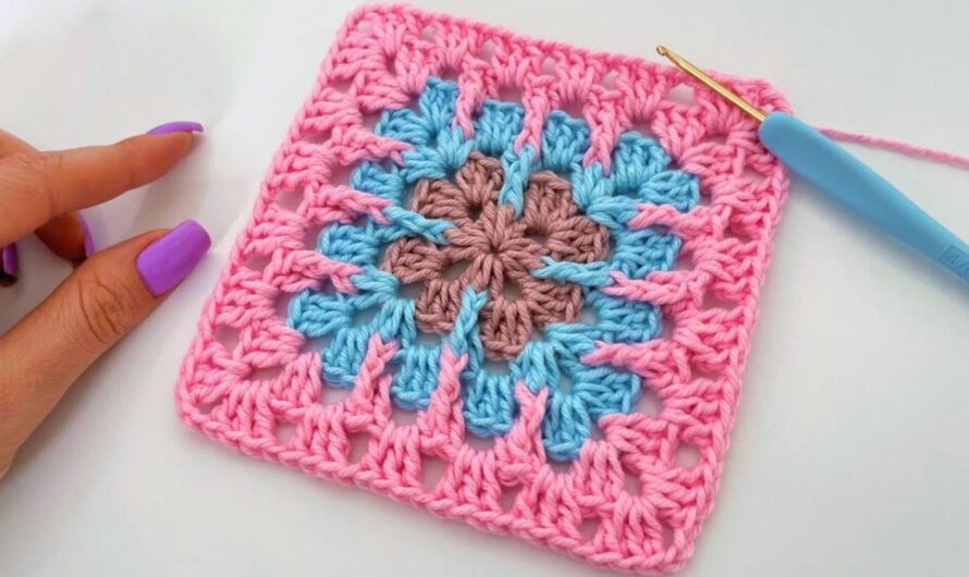 NEW VERY EASY CROCHET SQUARE TECHNIQUE