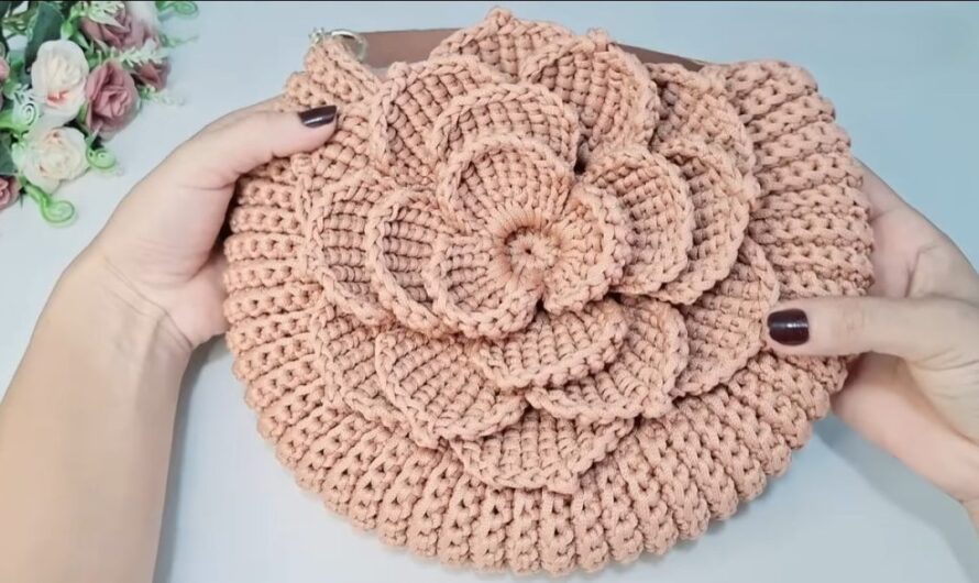 Tunisian Stitch Flower Crochet Bag: From Yarn to Style Statement