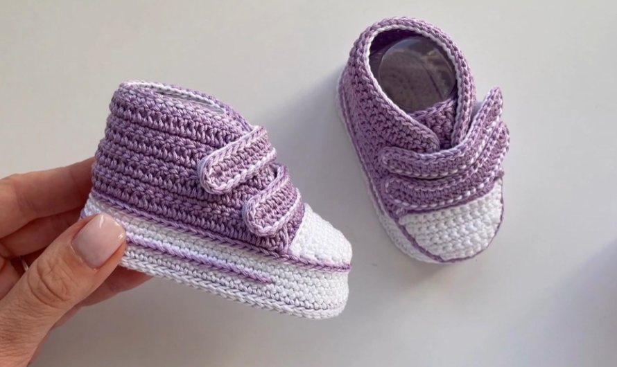 Adorable Baby Sneaker Booties: Video tutorial