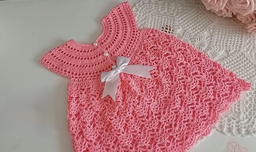 Sweetheart Shell: A Charming Crochet Baby Dress!
